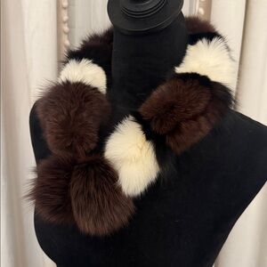 Real Fox fur scarf collar